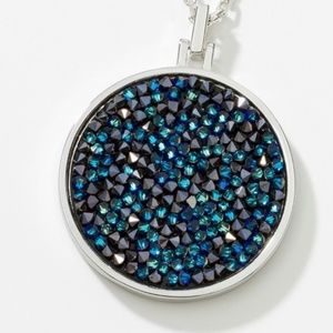 Touchstone Crystal Rock and Roll Pendant, Blue (*Pendant Only- No Chain)